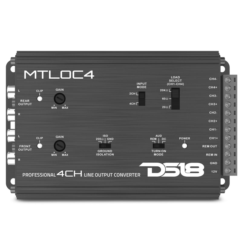 Load image into Gallery viewer, 4-Channel High-to-Low Level Line Output Converter with Remote Turn-On