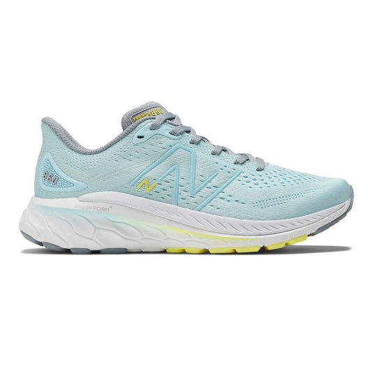 Women's New Balance Fresh Foam X 860v13, Blue/Steel/Cosmic Pineapple, 7 D Wide - Skoutley Outdoors LLC