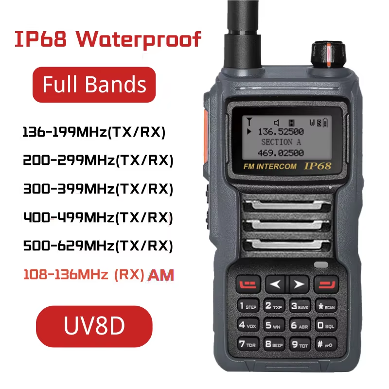 Load image into Gallery viewer, Ruyage UV8D IP67 Waterproof Rugged Long Range Two Way Radio Walkie Talkie