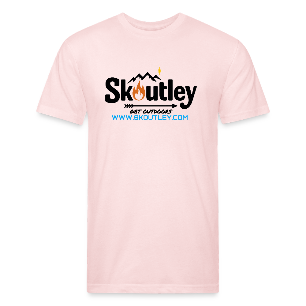 Fitted Cotton/Poly T-Shirt by Next Level - blush pink
