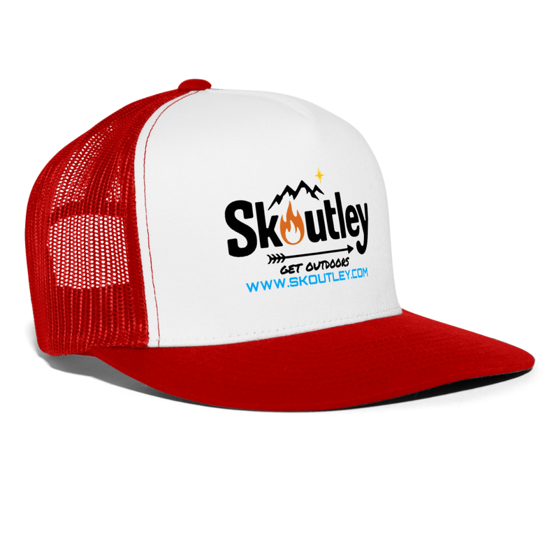 Load image into Gallery viewer, Trucker Hat - white/red
