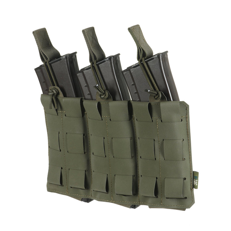 Load image into Gallery viewer, M-Tac Elastic Triple Mag Pouch Elite Laser Cut