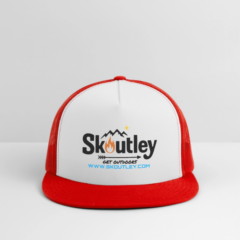 Trucker Hat - white/red