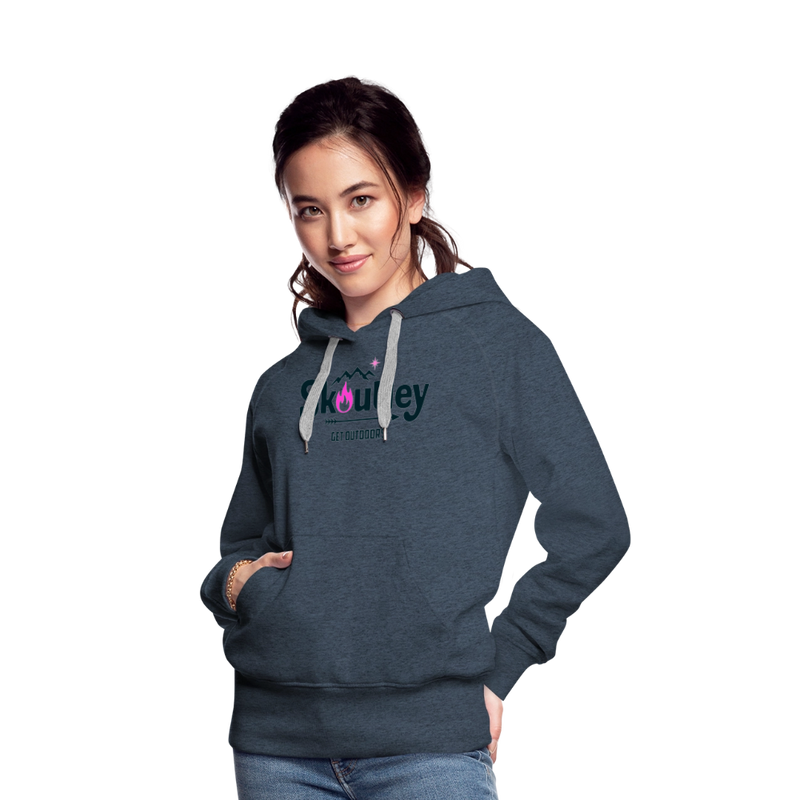 Load image into Gallery viewer, Women’s Premium Hoodie - heather denim