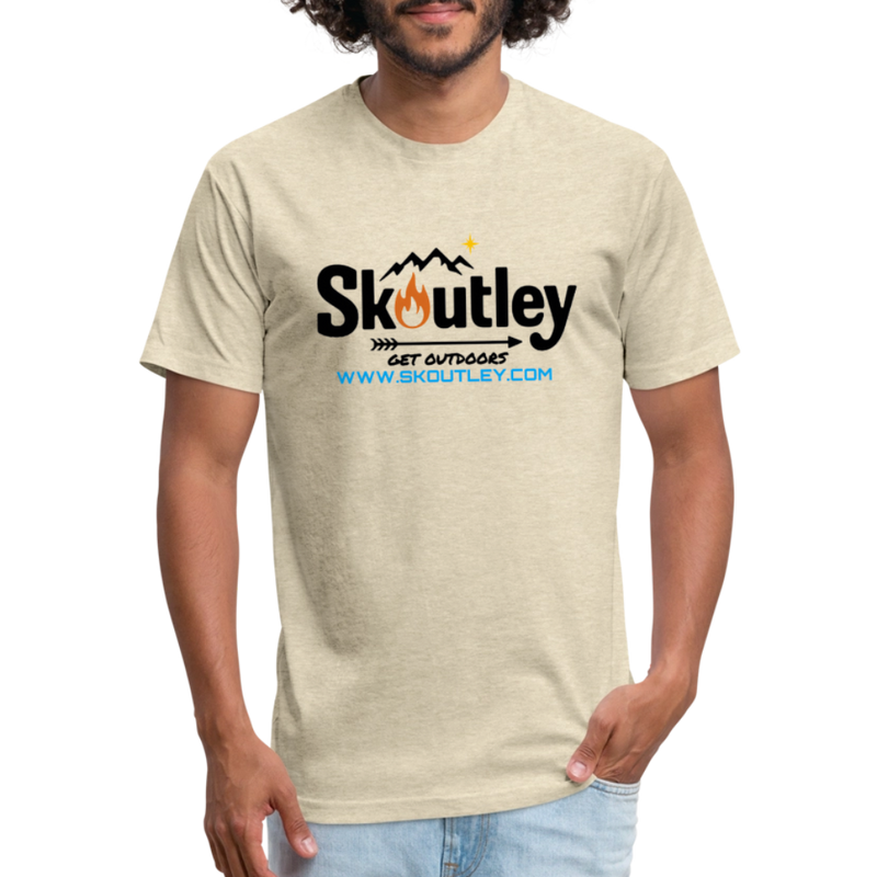 Load image into Gallery viewer, Fitted Cotton/Poly T-Shirt by Next Level - heather cream