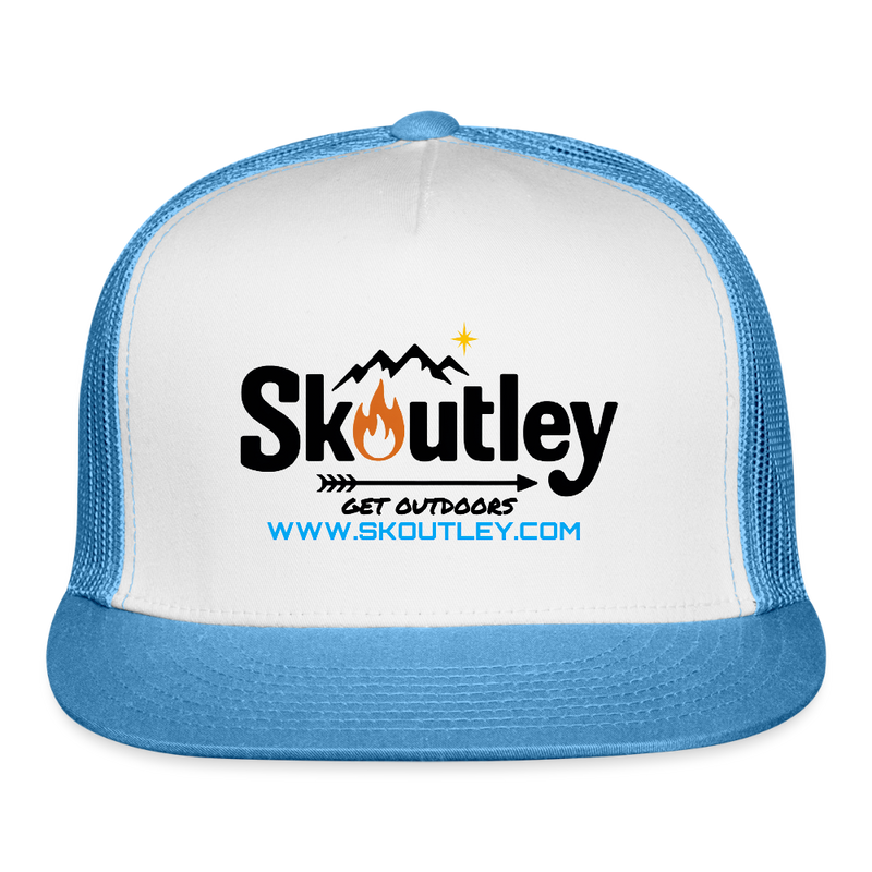 Load image into Gallery viewer, Trucker Hat - white/blue