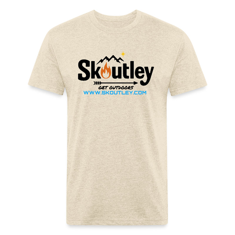 Load image into Gallery viewer, Fitted Cotton/Poly T-Shirt by Next Level - heather cream