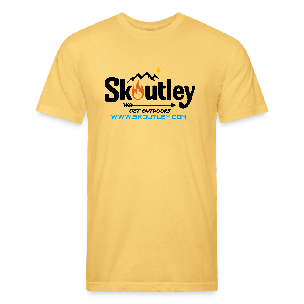 Fitted Cotton/Poly T-Shirt by Next Level - pastel yellow