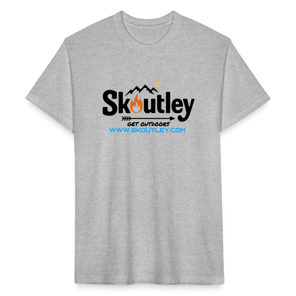 Fitted Cotton/Poly T-Shirt by Next Level - heather gray