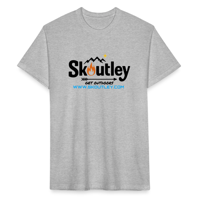 Load image into Gallery viewer, Fitted Cotton/Poly T-Shirt by Next Level - heather gray