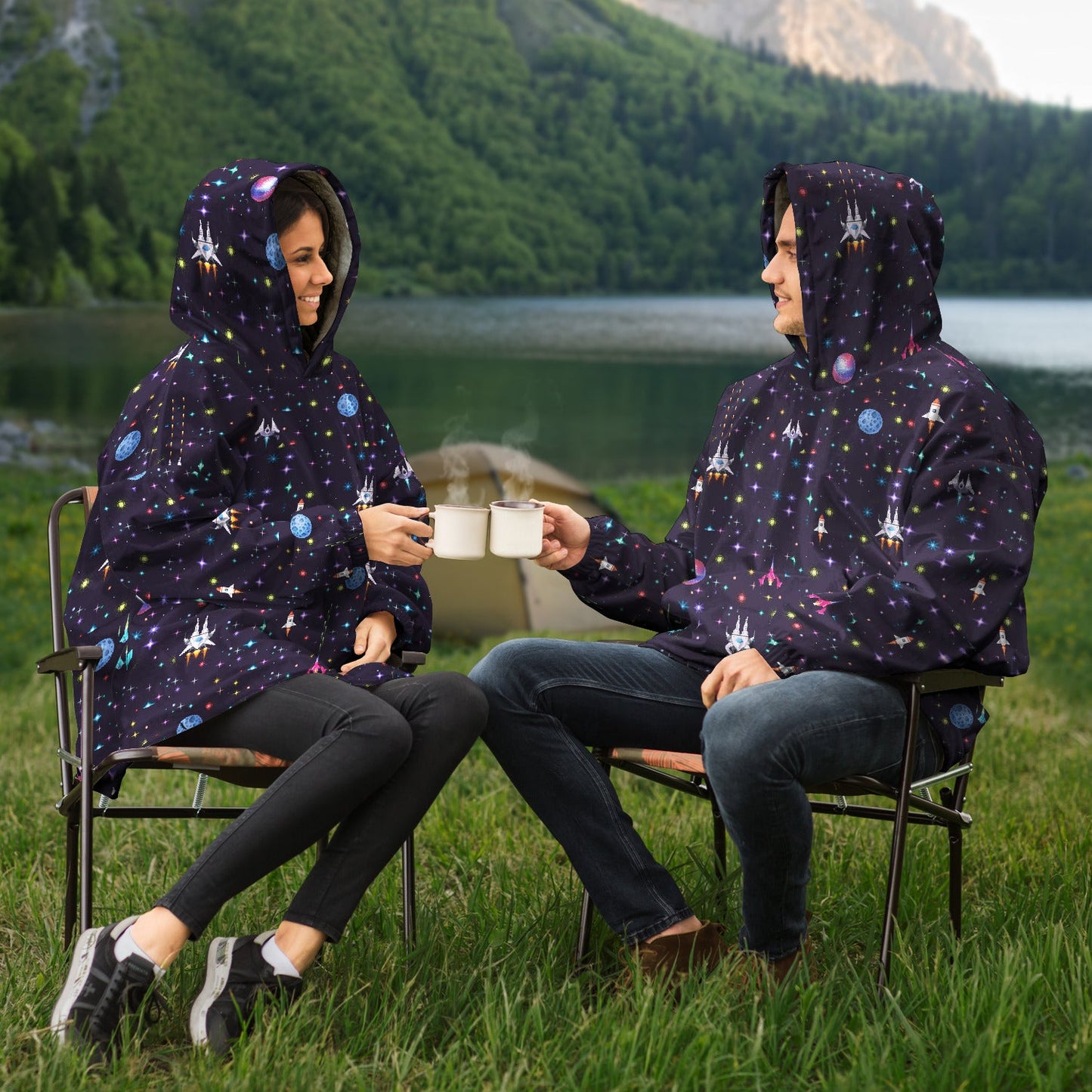 Rad Palm Invaders Snug Hoodie
