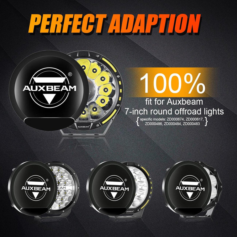 Load image into Gallery viewer, (2pcs/set) 7 Inch Round LED Driving Light Black Cover Light Shield Cover