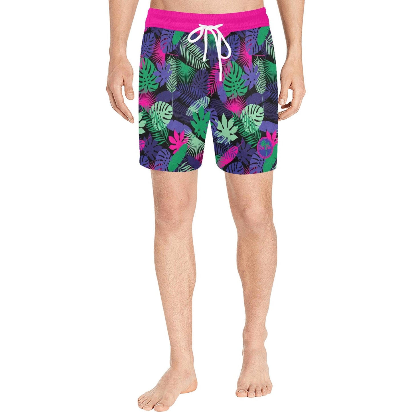 Neon Jungle Rad Men's Mid-Length Swim Shorts
