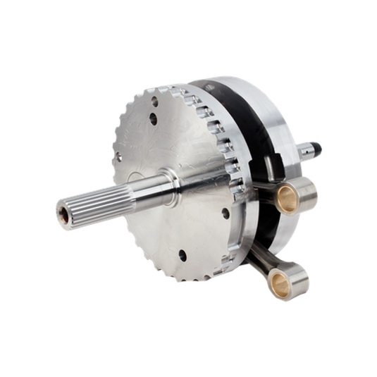 S&S Cycle 2007+ BT 4-1/8in Stroke Flywheel Assembly w/o Sprocket Shaft Bearing Race