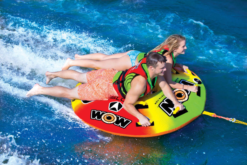 Load image into Gallery viewer, WOW Sports Uto Galaxy 1-2 Person Towable Water Tube For Pool and Lake (18-1080)