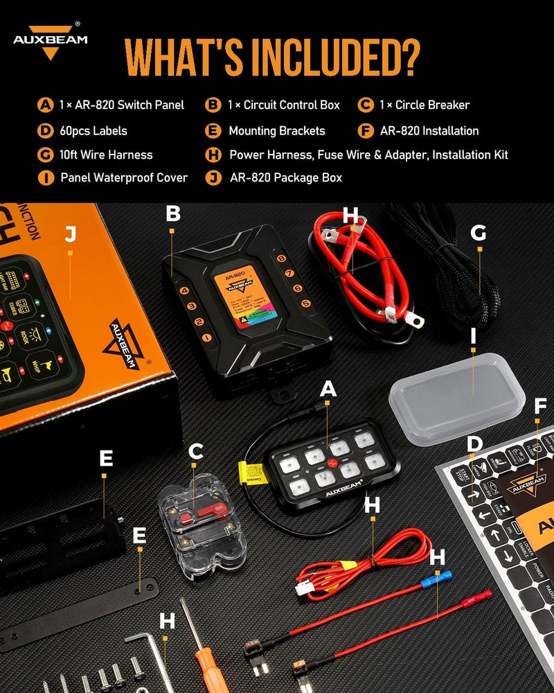 Load image into Gallery viewer, AR Series 6/8 Gang LED Switch Panel,Off Road Light Controller