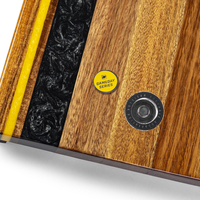 Load image into Gallery viewer, 1ft x 2ft Gameday Teams Epoxy Resin Wood Compact Travel Cornhole Board Set