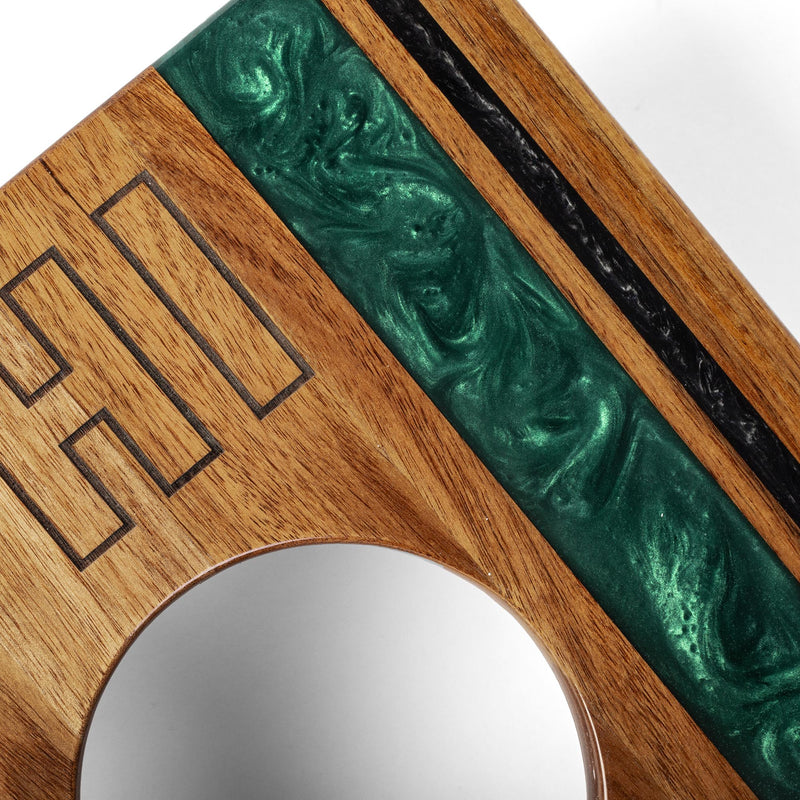 Load image into Gallery viewer, 1ft x 2ft Gameday Teams Epoxy Resin Wood Compact Travel Cornhole Board Set