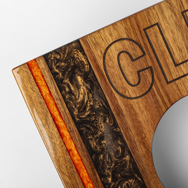 Load image into Gallery viewer, 1ft x 2ft Gameday Teams Epoxy Resin Wood Compact Travel Cornhole Board Set
