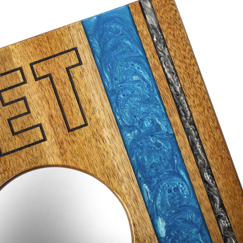 Load image into Gallery viewer, 1ft x 2ft Gameday Teams Epoxy Resin Wood Compact Travel Cornhole Board Set