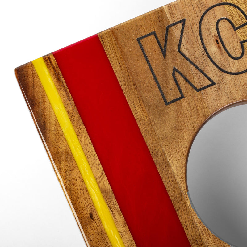 Load image into Gallery viewer, 1ft x 2ft Gameday Teams Epoxy Resin Wood Compact Travel Cornhole Board Set