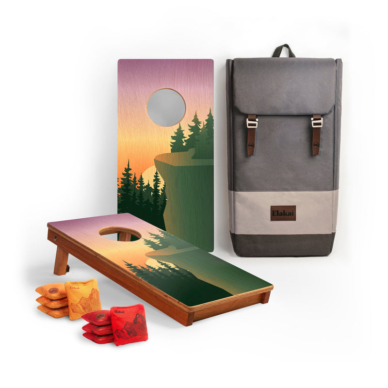 Load image into Gallery viewer, 1ft x 2ft Graphic Wood Travel Cornhole Set | National Parks Inspired Collection