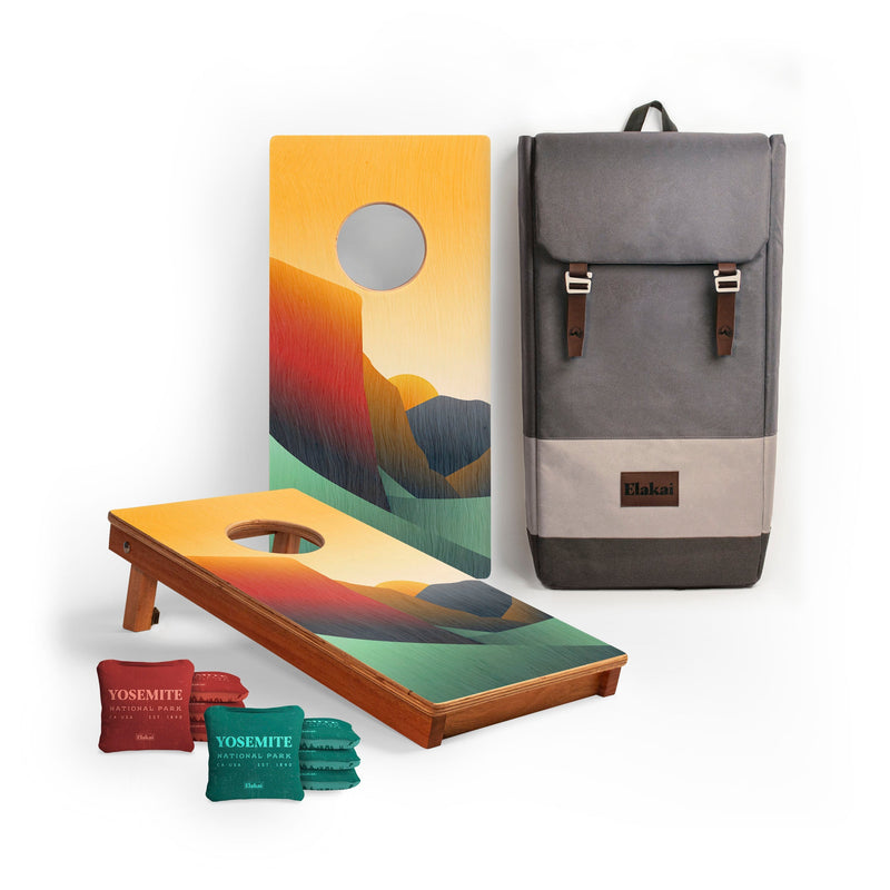Load image into Gallery viewer, 1ft x 2ft Graphic Wood Travel Cornhole Set | National Parks Inspired Collection