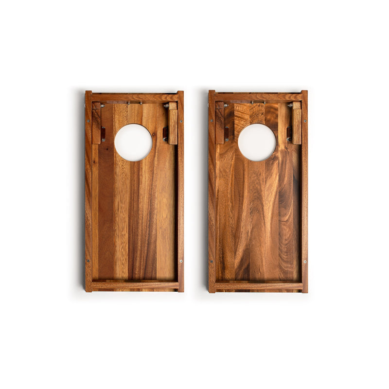 Load image into Gallery viewer, 1ft x 2ft Resin & Wood Travel Cornhole Set | Beach Wave