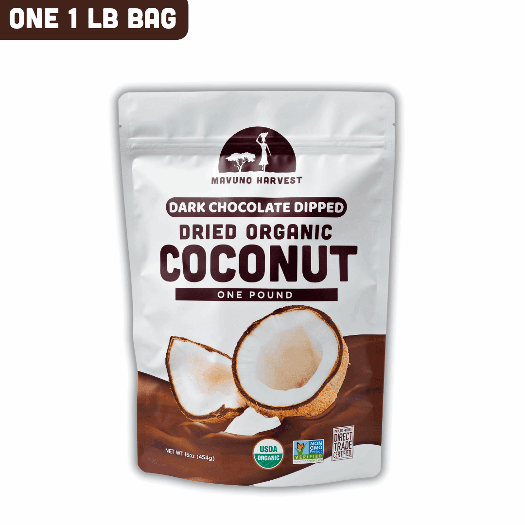 Organic Dried Coconut Dipped in Dark Chocolate - Skoutley Outdoors LLC