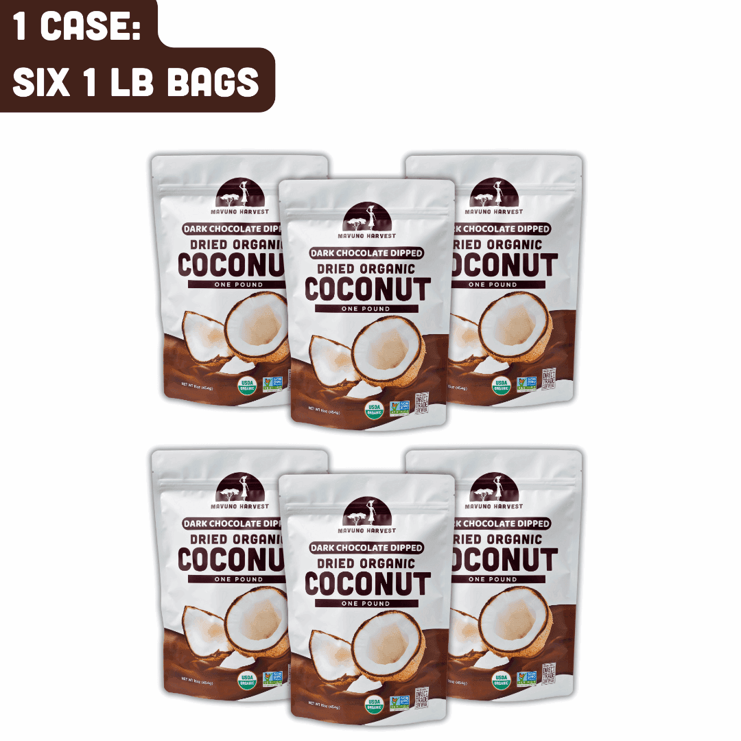 Organic Dried Coconut Dipped in Dark Chocolate - Skoutley Outdoors LLC