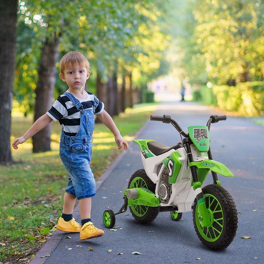 12V Rechargeable Dirt Bike Toy with Training Wheels - Perfect for Little Riders!