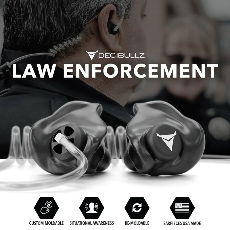 Load image into Gallery viewer, +Awareness Custom Molded Two-Way Surveillance Acoustic Tube Headset (Motorola)
