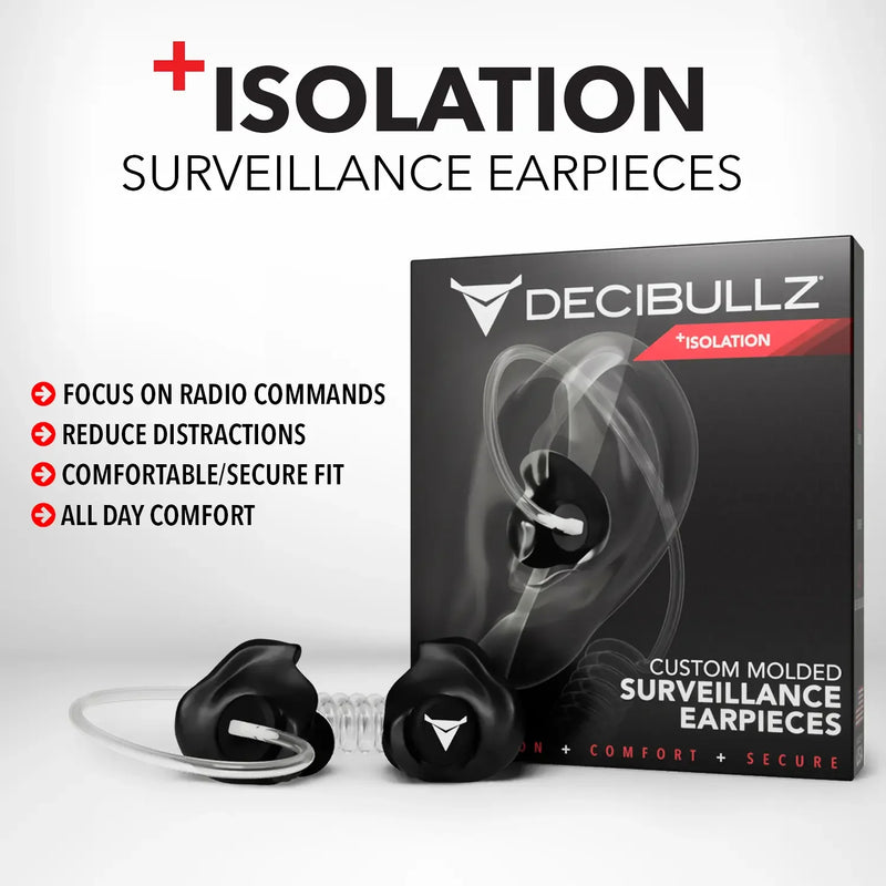 Load image into Gallery viewer, +Isolation Custom Molded Two-Way Surveillance Acoustic Tube Headset (Motorola)