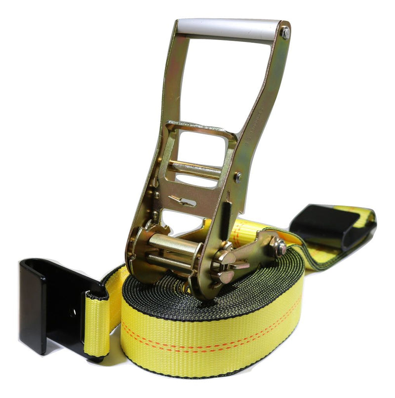 Load image into Gallery viewer, 2" Heavy Duty Flatbed Ratchet Strap w/ Flat Hooks