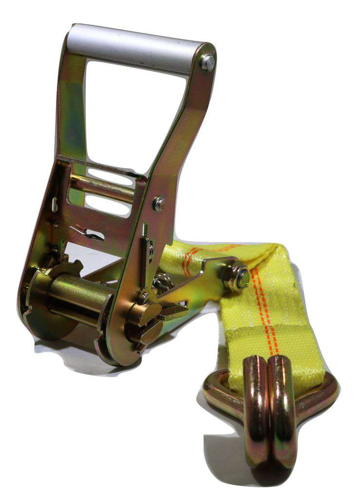 Load image into Gallery viewer, 2" Heavy Duty Flatbed Ratchet Strap w/ Wire Hooks