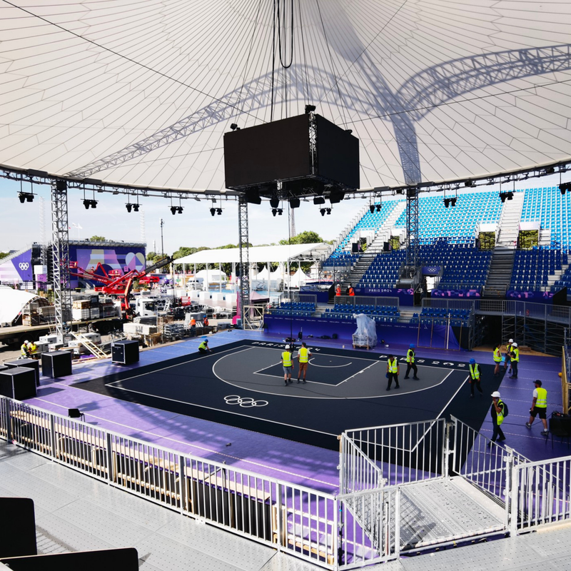 Load image into Gallery viewer, USA Enlio Official 3X3 Basketball Court – FIBA Certified – 20' x 20' Pro Kit