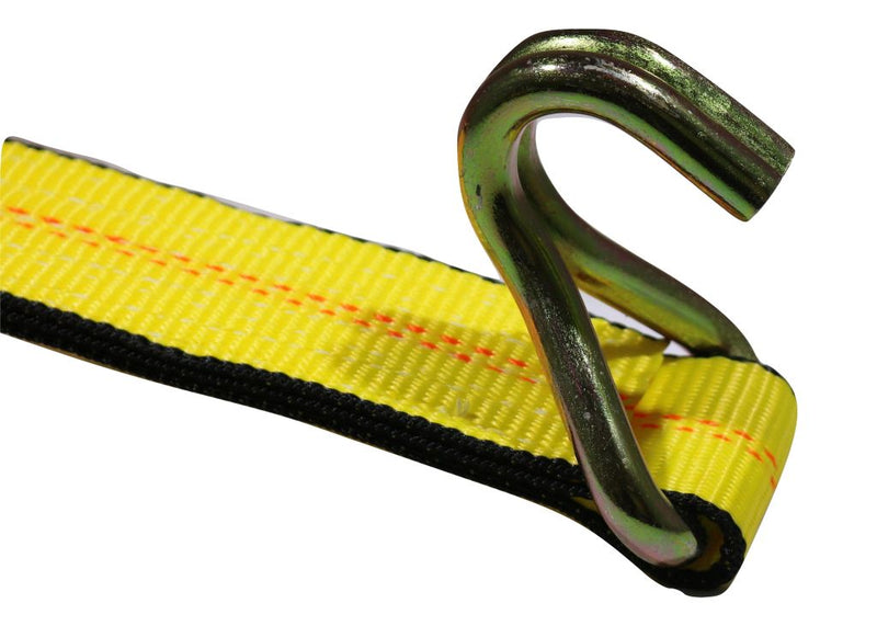 Load image into Gallery viewer, 2" x 11 Ft Over the Wheel 3-Point Auto Tie Down Strap w/ 3 Hooks & 3 Sliding Cleats | 2 PACK