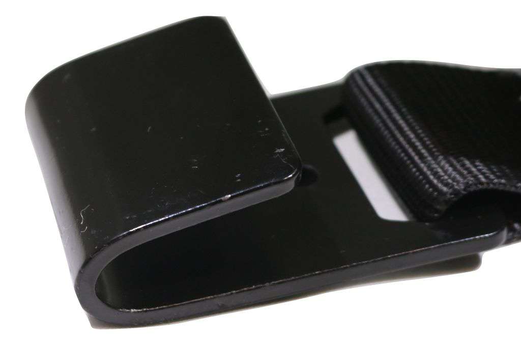 2" x 35 Ft Black Web Ratchet Strap w/ Flat Hooks | R35FBK