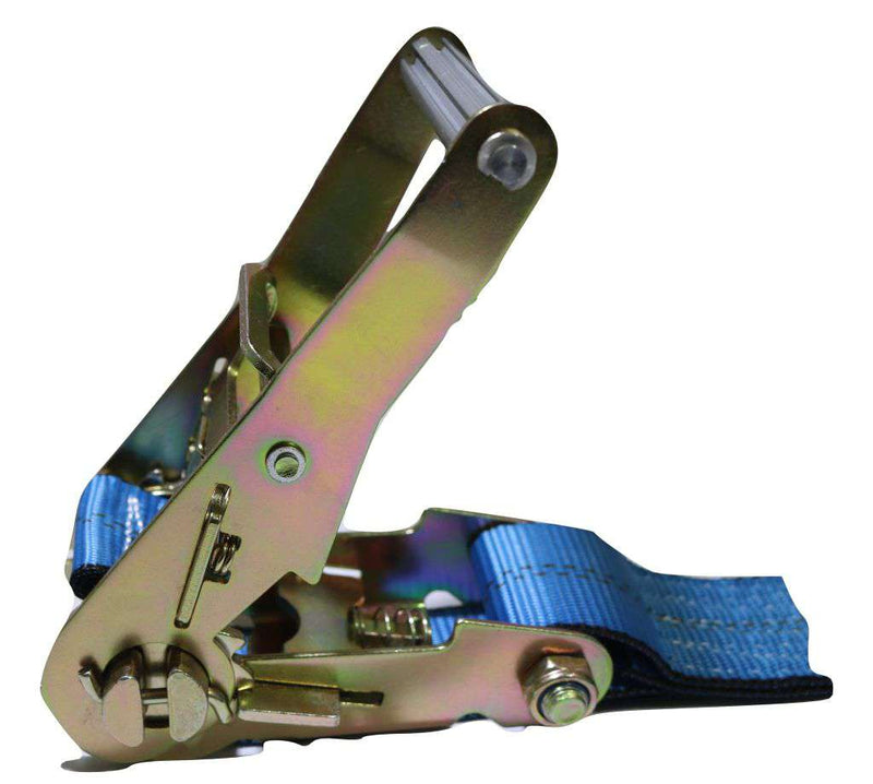 Load image into Gallery viewer, 2" x 8 Ft Axle Wrap Auto Tie Down Ratchet Strap w/ Snap Hooks, BLUE | 4 PACK