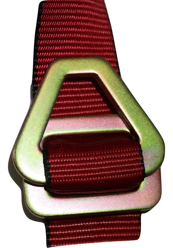 2" x 8 Ft Axle Wrap Auto Tie Down Ratchet Strap w/ Snap Hooks | RED