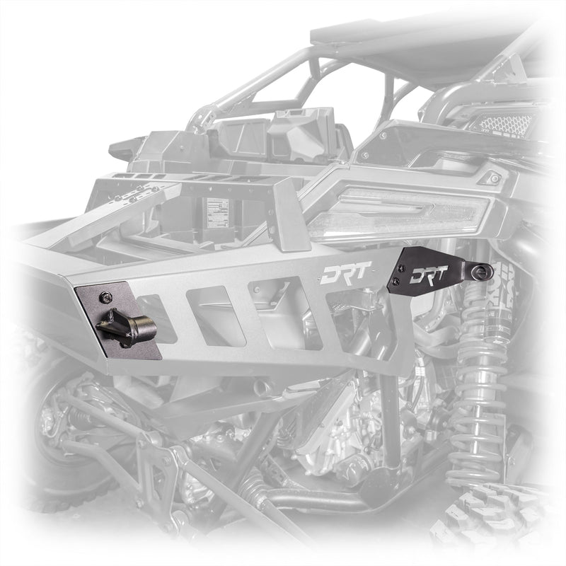 Load image into Gallery viewer, DRT Polaris Pro R Desert Runner Fixed Tire Carrier AGM Electric Jack Holder Kit