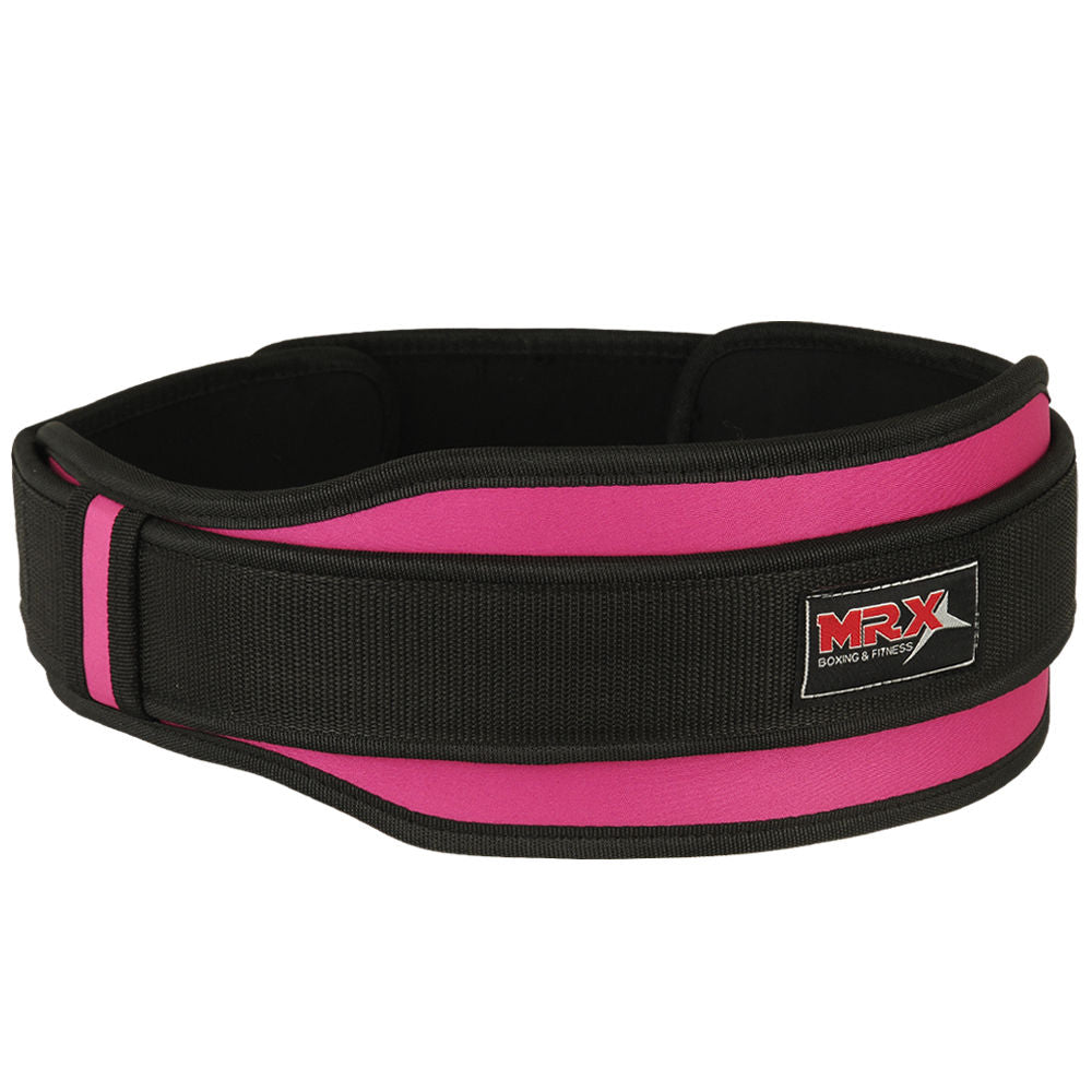 MRX Weight Lifting Belt With Double Back Support Bodybuilding Gym Training Belt 5" Wide All Sizes