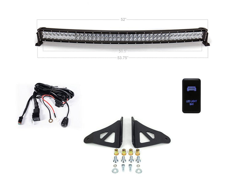 Load image into Gallery viewer, 52" Curved LED Light Bar Roof Brackets Kit For 2003-2024 Toyota 4Runner