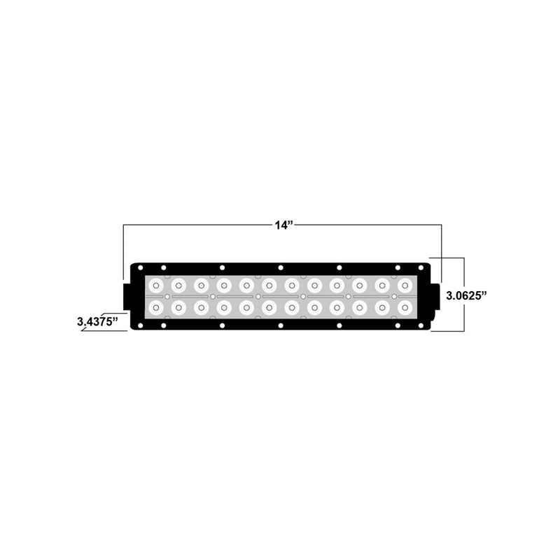 Load image into Gallery viewer, Dual Row LED Lightbar 14 Inch