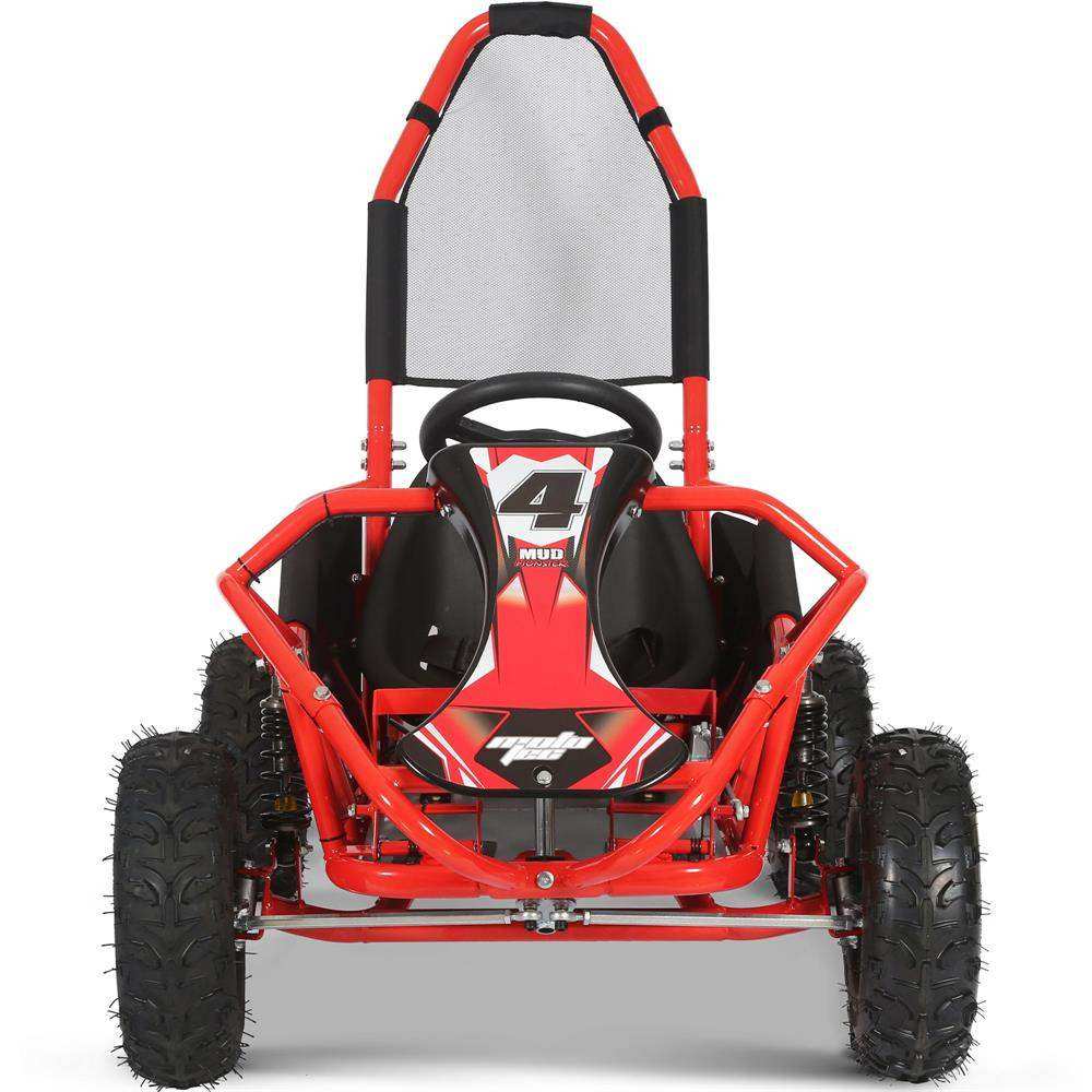 Mototec Mud Monster 98cc Go Kart Full Suspension Red - Skoutley Outdoors LLC