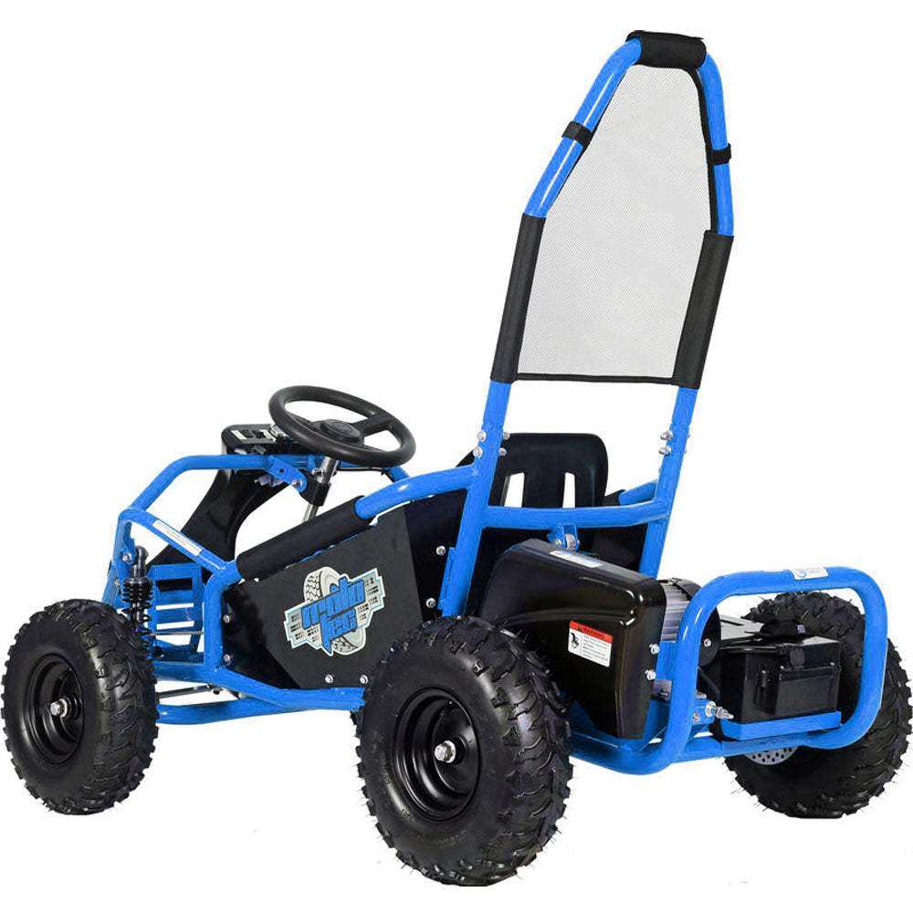 Mototec Mud Monster Kids Electric 48v 1000w Go Kart Full Suspension Blue - Skoutley Outdoors LLC