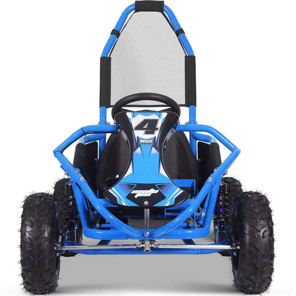 Mototec Mud Monster Kids Electric 48v 1000w Go Kart Full Suspension Blue - Skoutley Outdoors LLC