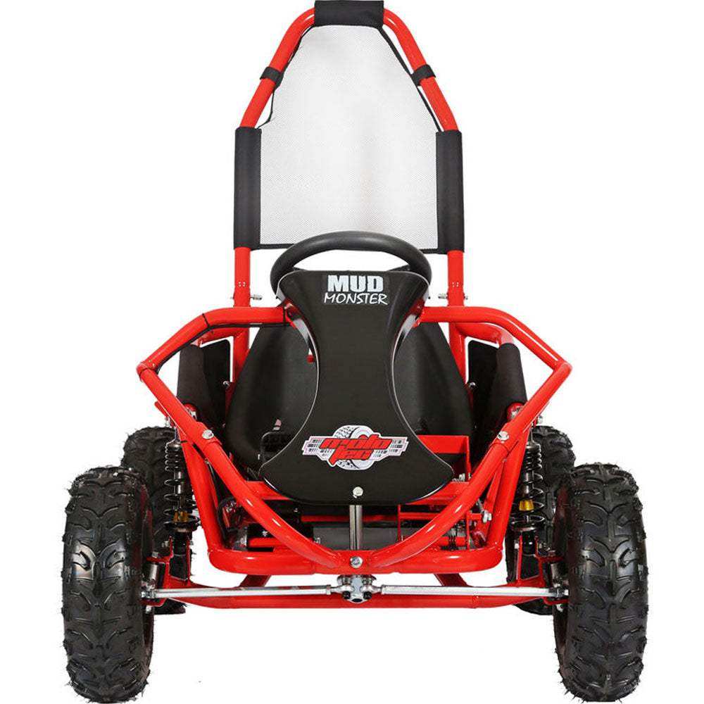 Mototec Mud Monster Kids Electric 48v 1000w Go Kart Full Suspension Red - Skoutley Outdoors LLC
