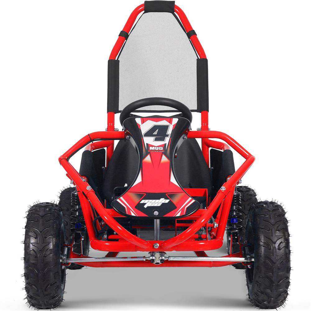 Mototec Mud Monster Kids Electric 48v 1000w Go Kart Full Suspension Red - Skoutley Outdoors LLC