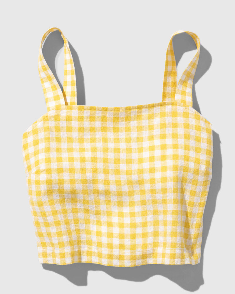 Load image into Gallery viewer, Linen Cropped Tank